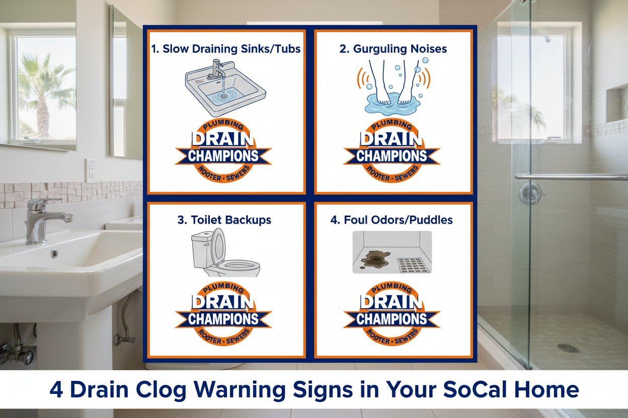 4 Drain Clog Warning Signs in Your Home